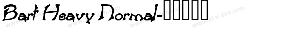 Bart Heavy Normal字体转换